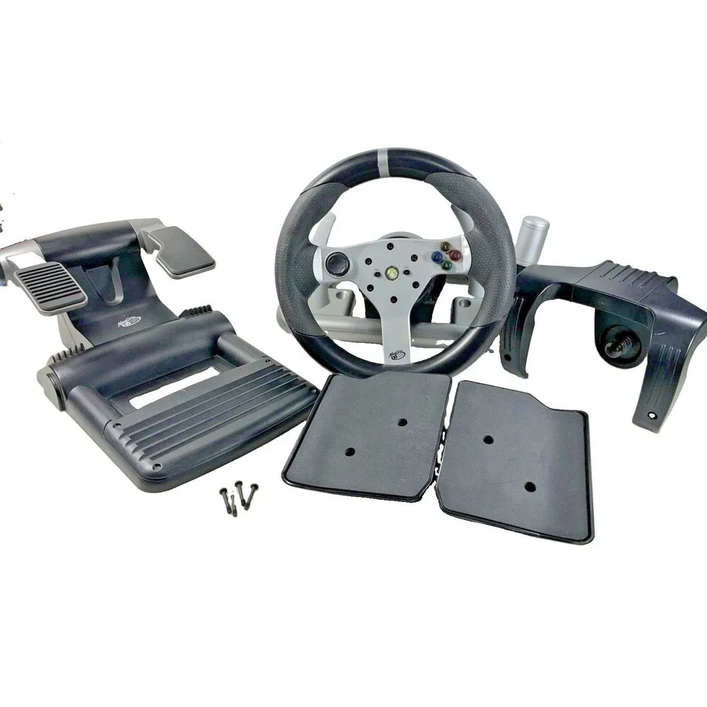 Mad Catz Wireless Force Feedback Racing Wheel & Pedals in Original Box Tested